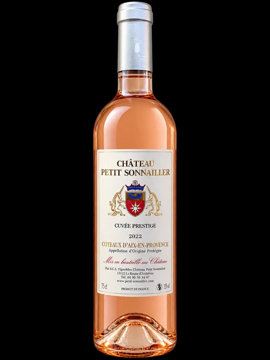 Bouteille de rosé Cuvée Prestige du Château Petit Sonnailler