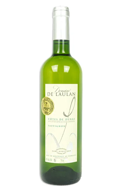 Bouteille de Côtes de Duras Sauvignon Blanc du domaine de Laulan